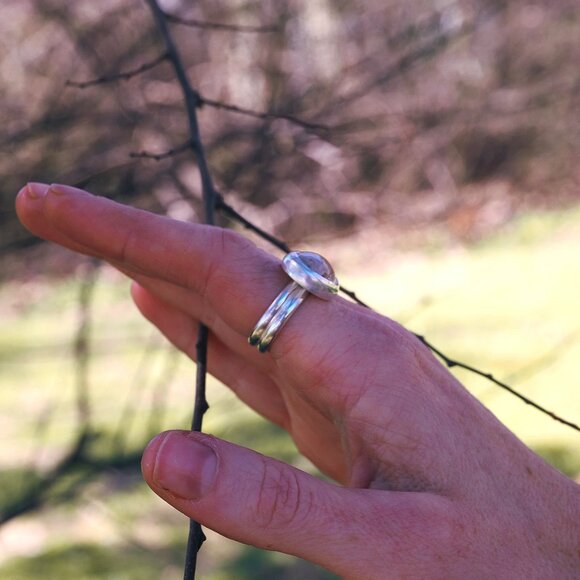 Crazy Lace Agate Ring SZ 7.5 Handmade by Me- Sterling Silver - Picture 4 of 7